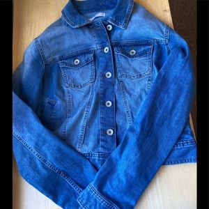 TRUTH & THEORY Celebrity Pink Denim Jacket (M)